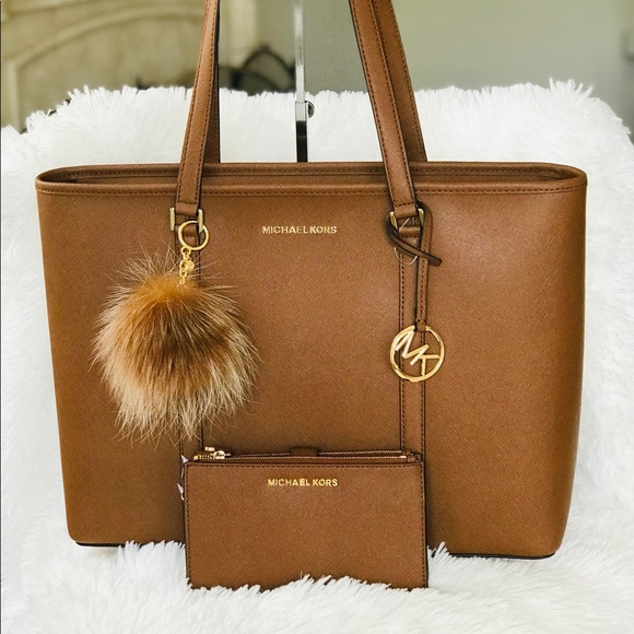 Michael Kors Handbags - 3PCS MICHAEL KORS Sady Top Zip Tote Luggage Laptop